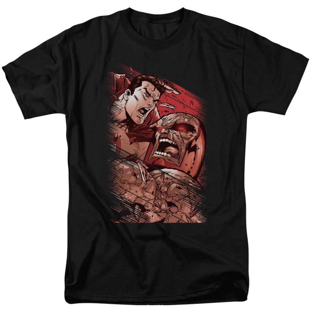 Superman Supes Vs Darkseid Mens T Shirt Black Retro Pop Classics