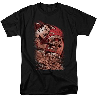 Superman Supes Vs Darkseid Mens T Shirt Black Retro Pop Classics