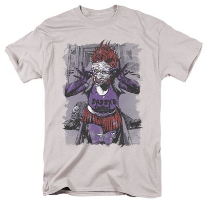 Justice League Jokers Daughter Mens T Shirt Silver Retro Pop Classics