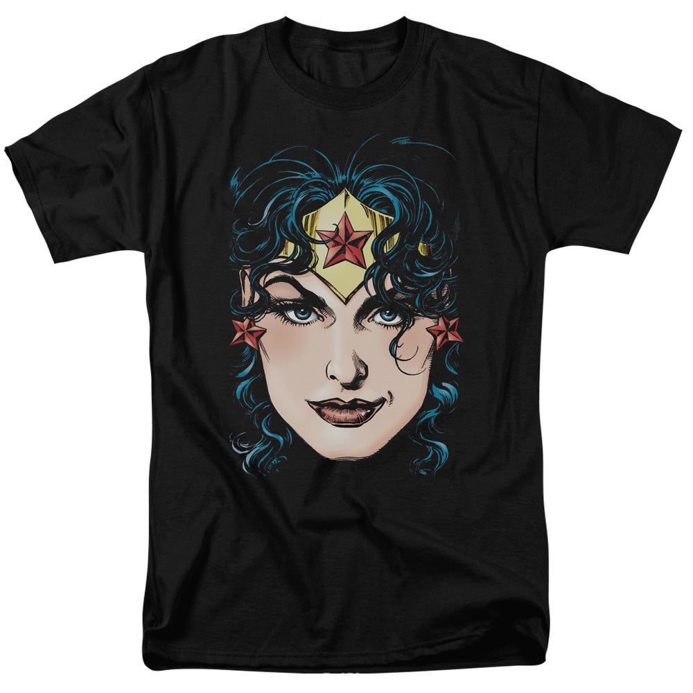 Dco Justice League of America Wonder Woman Head Mens T Shirt Black Retro Pop Classics