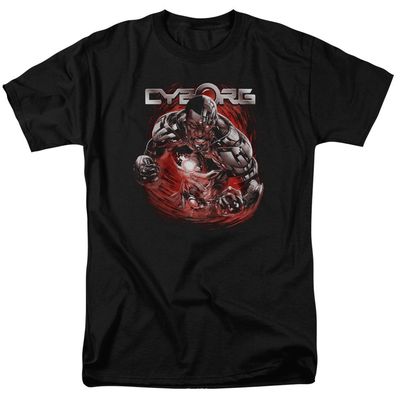 Justice League Engaged Mens T Shirt Black Retro Pop Classics