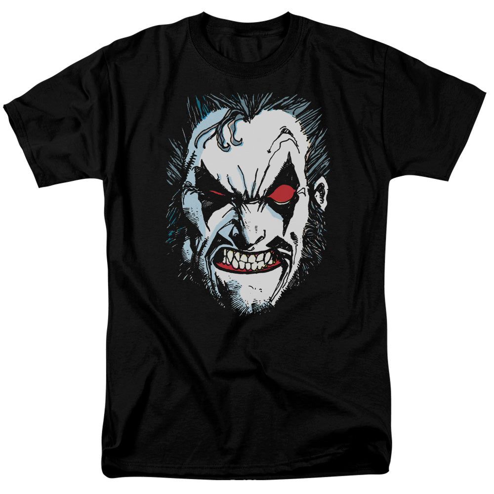 Justice League in Lo Face Mens T Shirt Black Retro Pop Classics