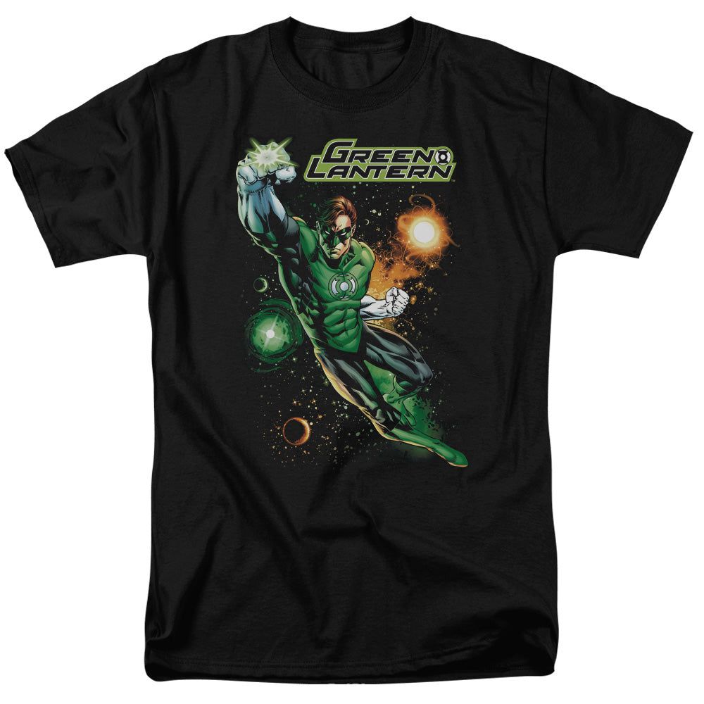 Justice League Galactic Guardian Mens T Shirt Black Retro Pop Classics