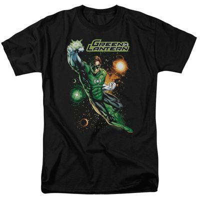 Justice League Galactic Guardian Mens T Shirt Black Retro Pop Classics