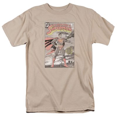 Superman Taos Cover Mens T Shirt Sand Retro Pop Classics