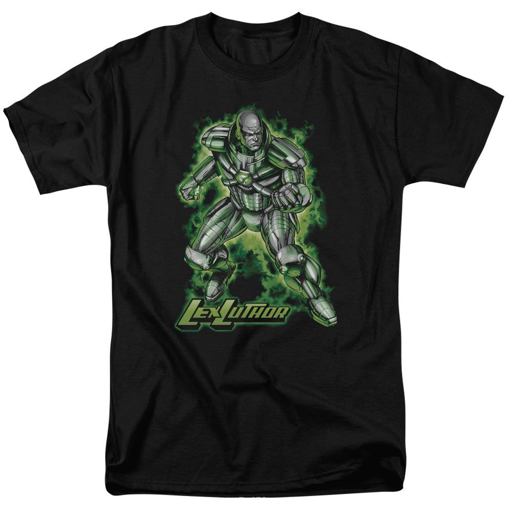 Superman Kryptonite Powered Mens T Shirt Black Retro Pop Classics