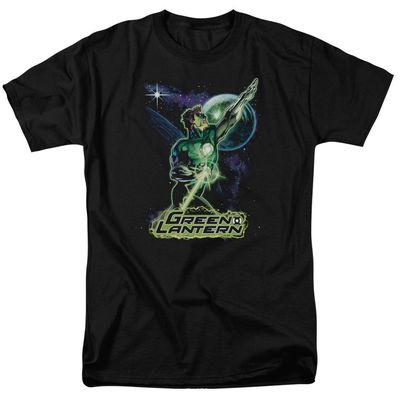 Justice League Hal Galaxy Mens T Shirt Black Retro Pop Classics
