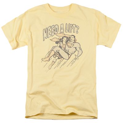 Superman Need A Lift Mens T Shirt Banana Retro Pop Classics