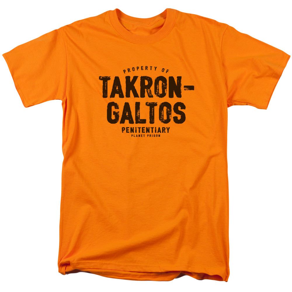 Justice League Takron Galtos Mens T Shirt Orange Retro Pop Classics