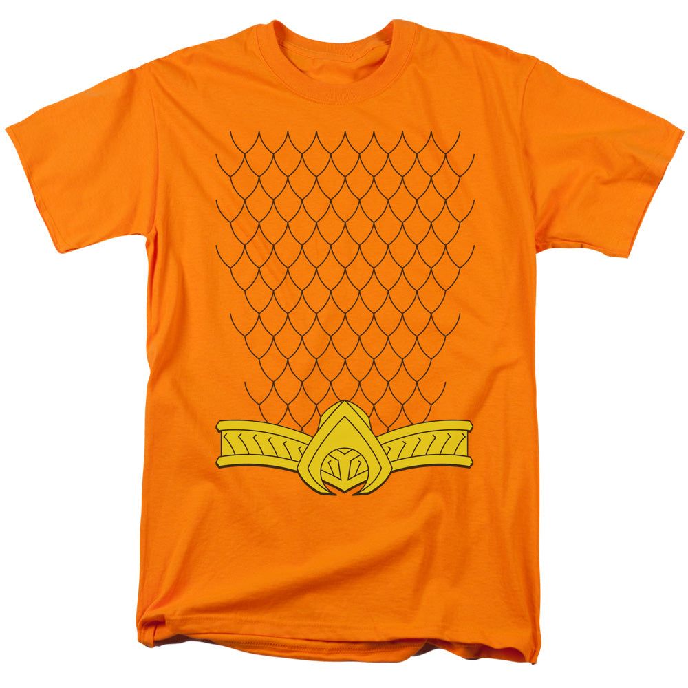 Justice League New Aqua Uniform Mens T Shirt Orange Retro Pop Classics