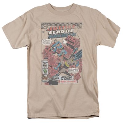 Justice League Cube Creature Mens T Shirt Sand Retro Pop Classics