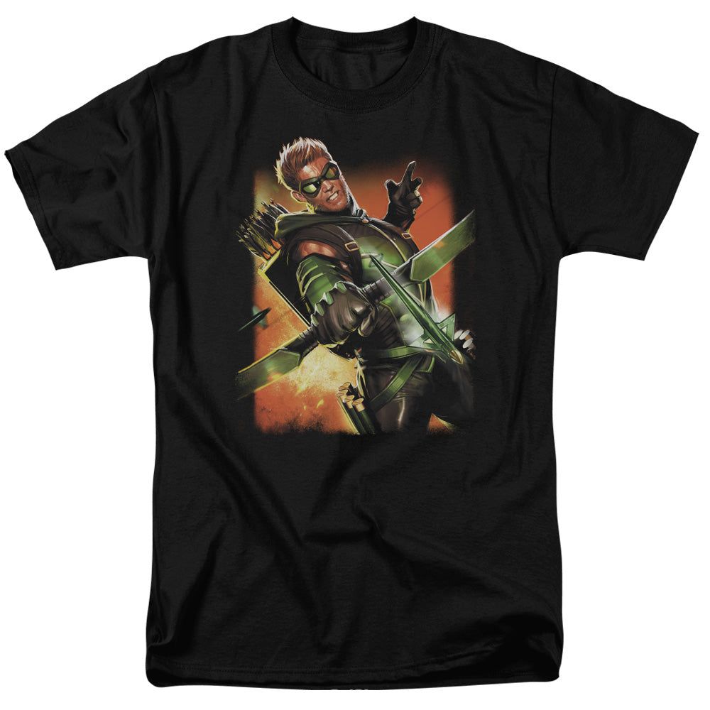 Justice League of America Green Arrow #1 Mens T Shirt Black Retro Pop Classics