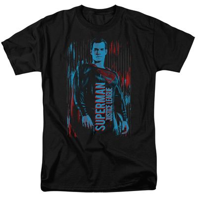 Justice League Movie Superman Mens T Shirt Black Retro Pop Classics