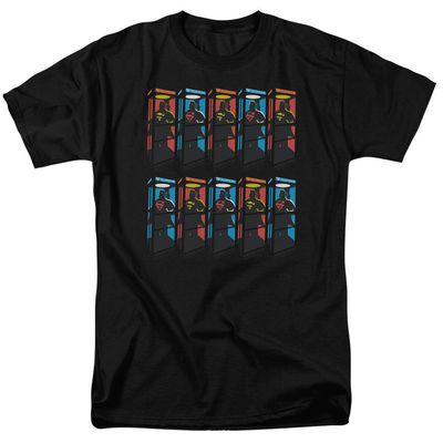 Superman Super Booths Mens T Shirt Black Retro Pop Classics