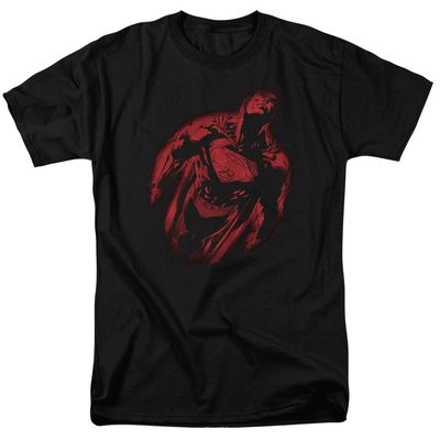Superman Sprayed Supes Mens T Shirt Black Retro Pop Classics