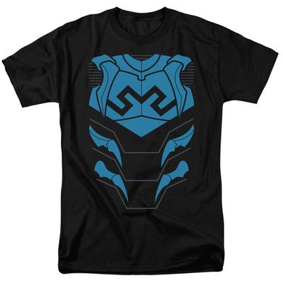 Justice League Blue Beetle Mens T Shirt Black Retro Pop Classics