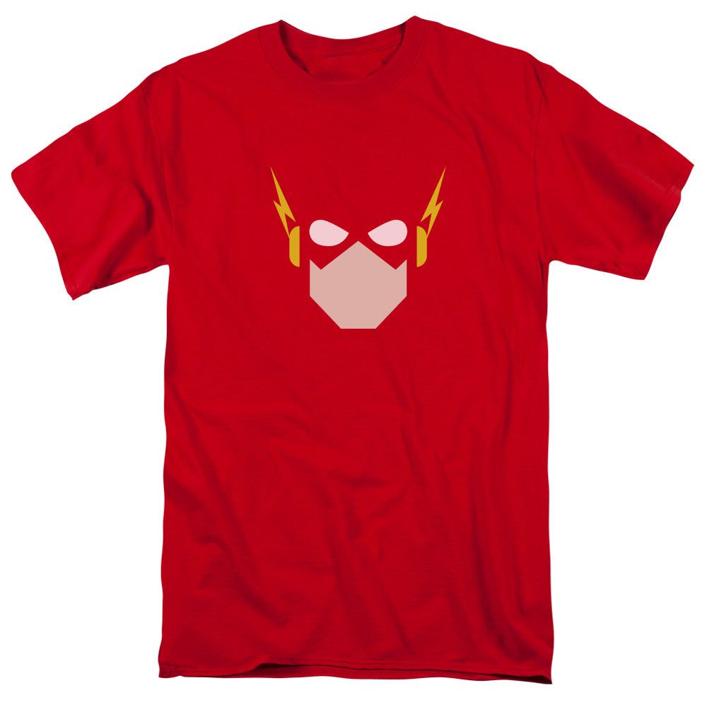 Justice League Flash Head Mens T Shirt Red Retro Pop Classics