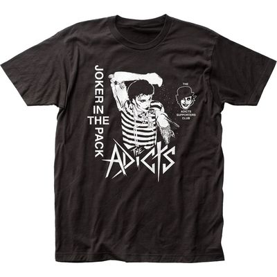 The Adicts Joker In The Pack Mens T Shirt Black Retro Pop Classics