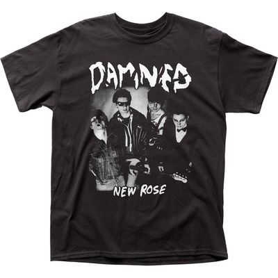 The Damned New Rose Mens T Shirt Black Retro Pop Classics