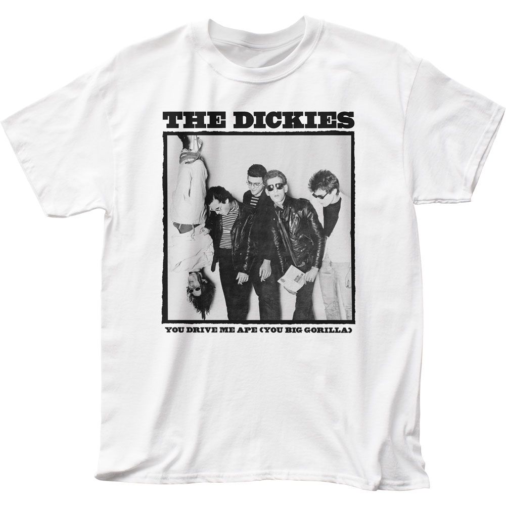 The Dickies You Drive Me Ape Mens T Shirt White Retro Pop Classics