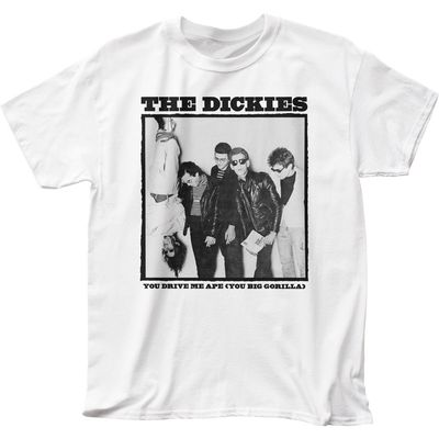 The Dickies You Drive Me Ape Mens T Shirt White Retro Pop Classics