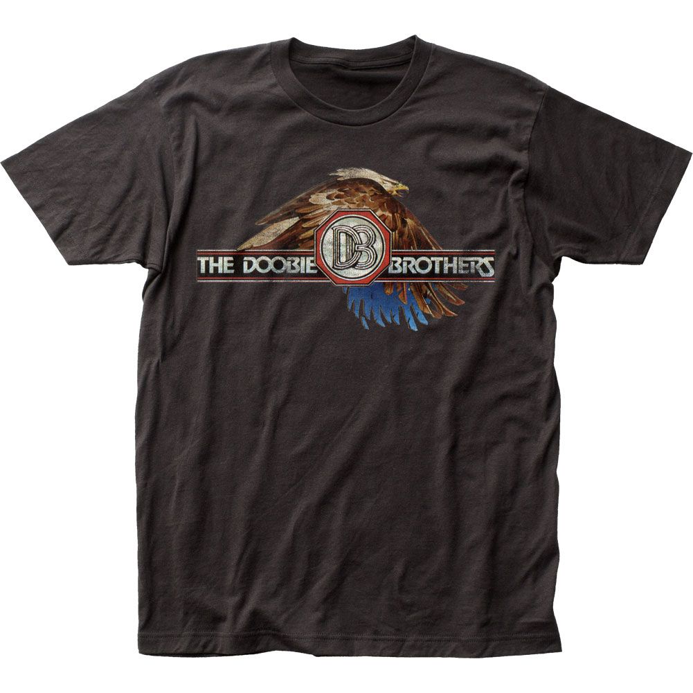 The Doobie Brothers Eagle Mens T Shirt Black Retro Pop Classics