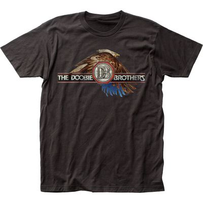 The Doobie Brothers Eagle Mens T Shirt Black Retro Pop Classics