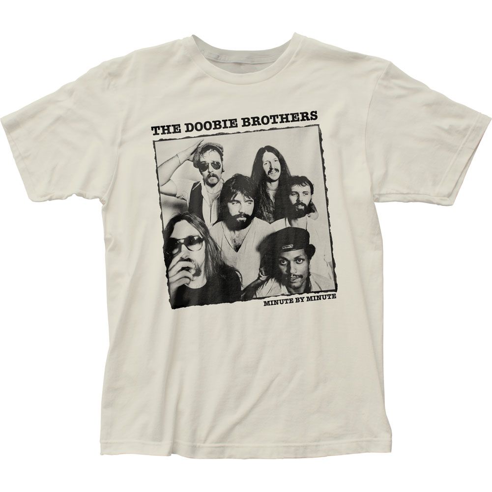 The Doobie Brothers Minute By Minute Mens T Shirt Vintage White Retro Pop Classics