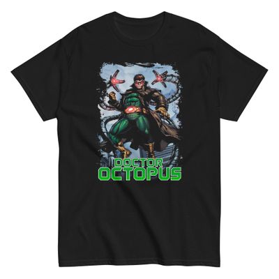 Doctor Octopus Animated Mens T Shirt Black Retro Pop Classics