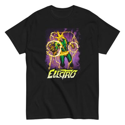 Electro Animated Mens T Shirt Black Retro Pop Classics