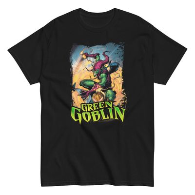 Green Gobblin Pumpkins Animated Mens T Shirt Black Retro Pop Classics