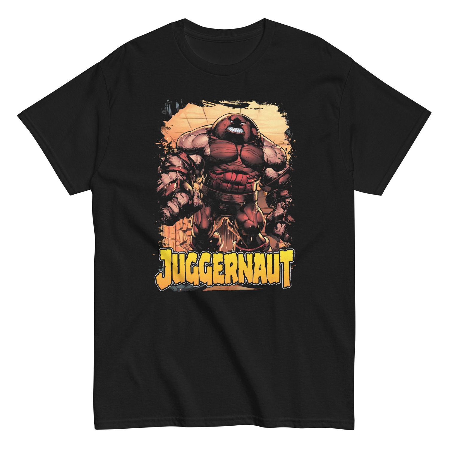 Juggernaut Animated Mens T Shirt Black Retro Pop Classics