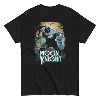 Moon Knight Animated Mens T Shirt Black Retro Pop Classics
