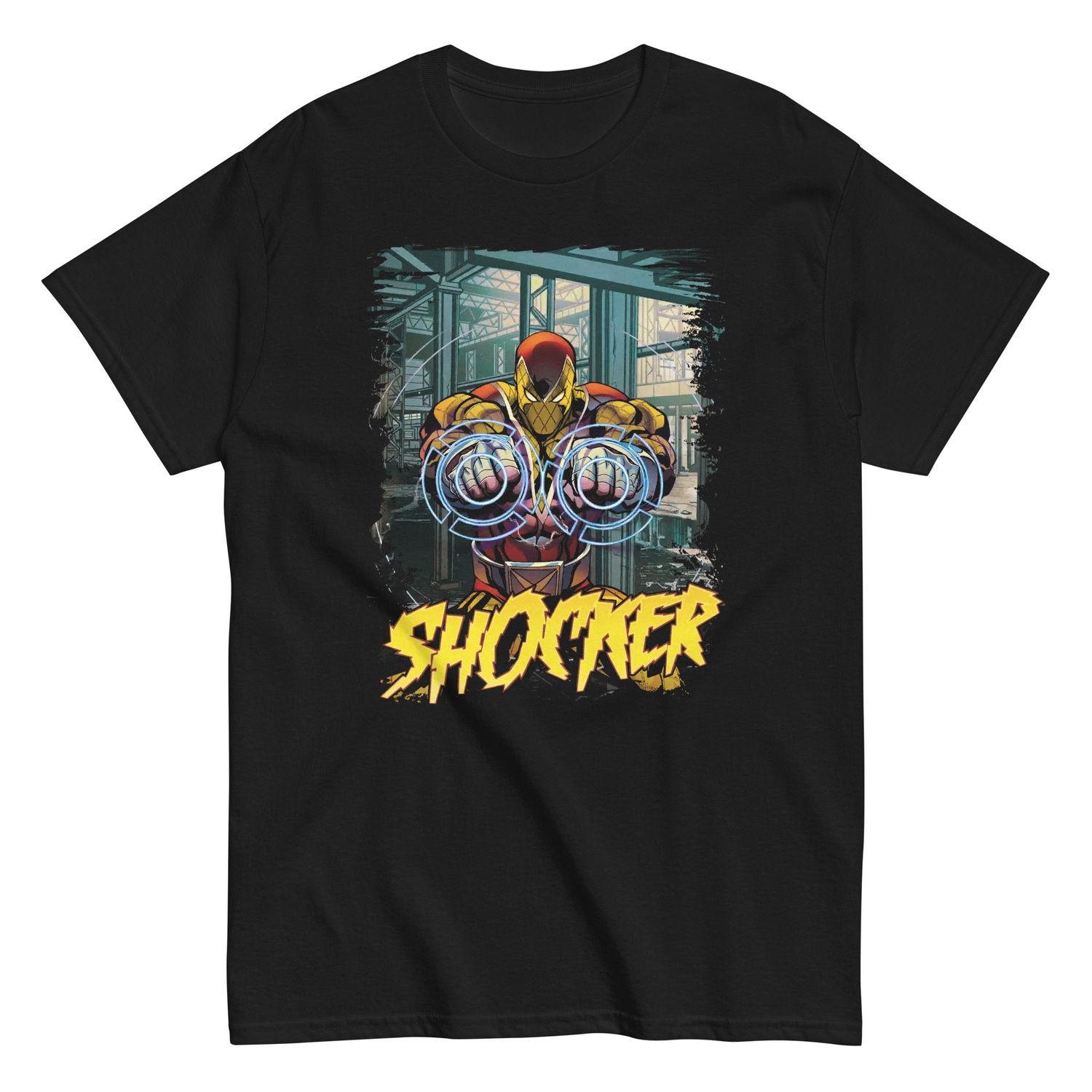 Shocker Animated Mens T Shirt Black Retro Pop Classics