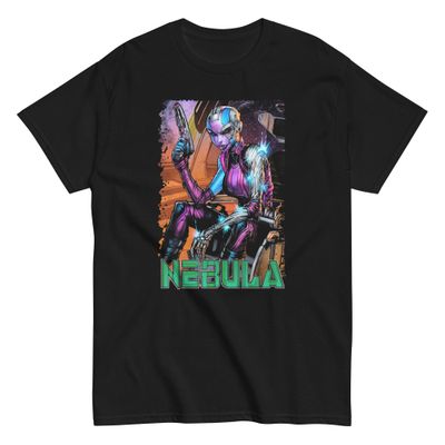 Nebula Animated Mens T Shirt Black Retro Pop Classics