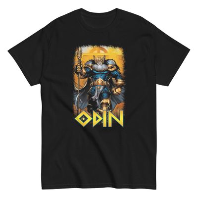 Odin Animated Mens T Shirt Black Retro Pop Classics