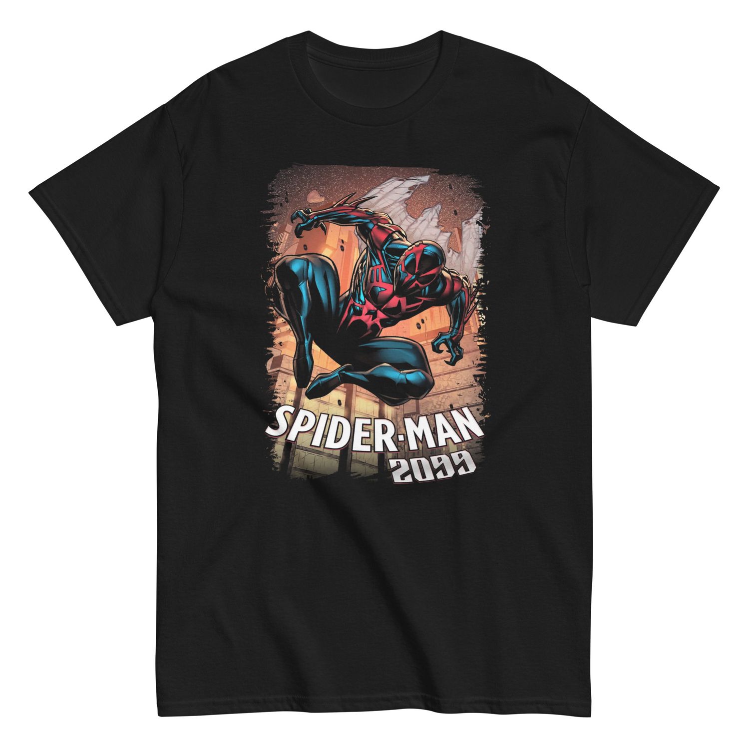 Spider Man 2099 Animated Mens T Shirt Black Retro Pop Classics
