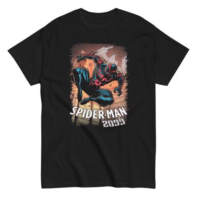 Spider Man 2099 Animated Mens T Shirt Black Retro Pop Classics