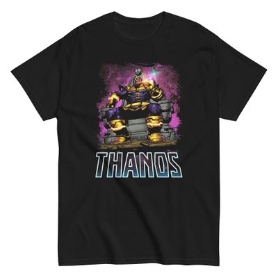Thanos Animated Mens T Shirt Black Retro Pop Classics
