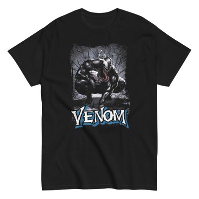 Venom Black Animated Mens T Shirt Black Retro Pop Classics