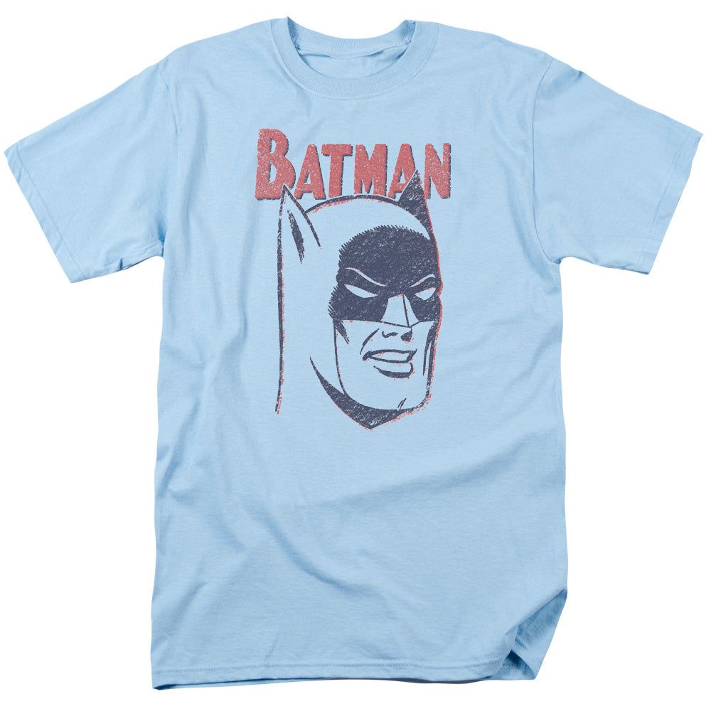 Batman Crayon Man Mens T Shirt Light Blue Retro Pop Classics
