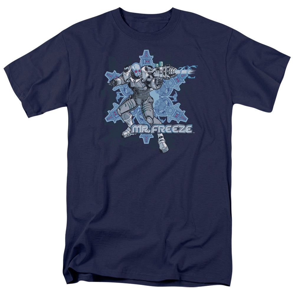 Batman Mr Freeze Mens T Shirt Navy Blue Retro Pop Classics