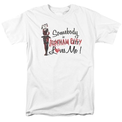 Batman Arkham City Somebody Loves Me Mens T Shirt White Retro Pop Classics