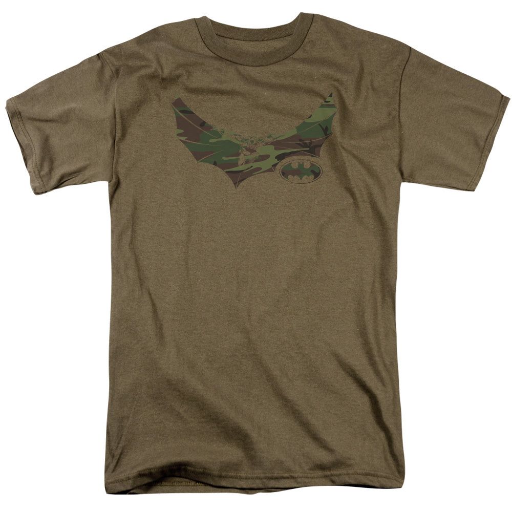 Batman Camo Knight Mens T Shirt Safari Green Retro Pop Classics