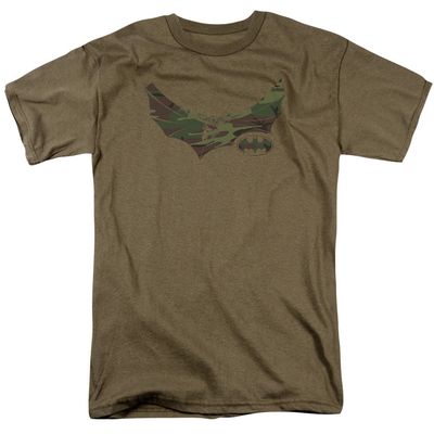 Batman Camo Knight Mens T Shirt Safari Green Retro Pop Classics