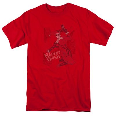 Batman Harleys Packing Mens T Shirt Red Retro Pop Classics