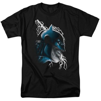 Batman Crazy Grin Mens T Shirt Black Retro Pop Classics
