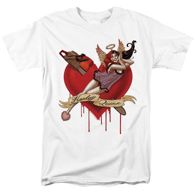 Batman Perfect Angel Mens T Shirt White Retro Pop Classics
