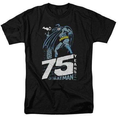 Batman Rooftop Mens T Shirt Black Retro Pop Classics