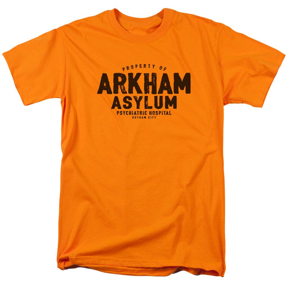 Batman Arkham Asylum Mens T Shirt Orange Retro Pop Classics